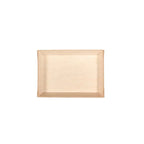 Rectangular food tray on a white background