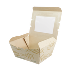 26 oz NoTree® Paper #1 Take-Out Container with PLA Window | Compostable