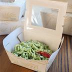 26 oz NoTree® Paper #1 Take-Out Container with PLA Window | Compostable