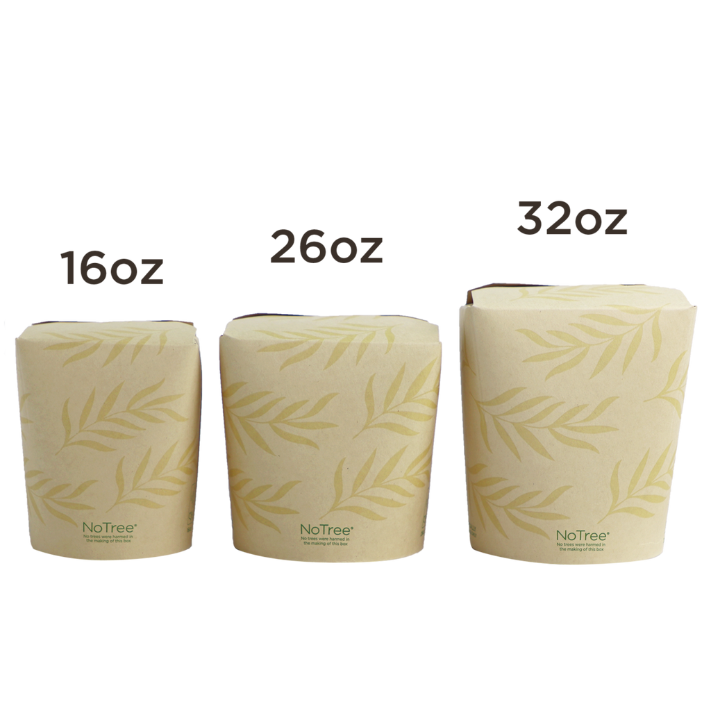 26 oz No Tree® Tall Take Out Container | PLA Lined | No Added PFAS
