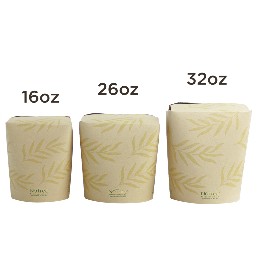 32 oz No Tree® Tall Take Out Container | PLA Lined | No Added PFAS