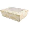 65 oz NoTree® Paper #3 Take-Out Container with PLA Window | Compostable