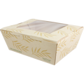 46 oz NoTree® Paper #8 Take-Out Container with PLA Window | Compostable