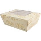 46 oz NoTree® Paper #8 Take-Out Container with PLA Window | Compostable