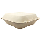 Compostable Clamshell on a white background