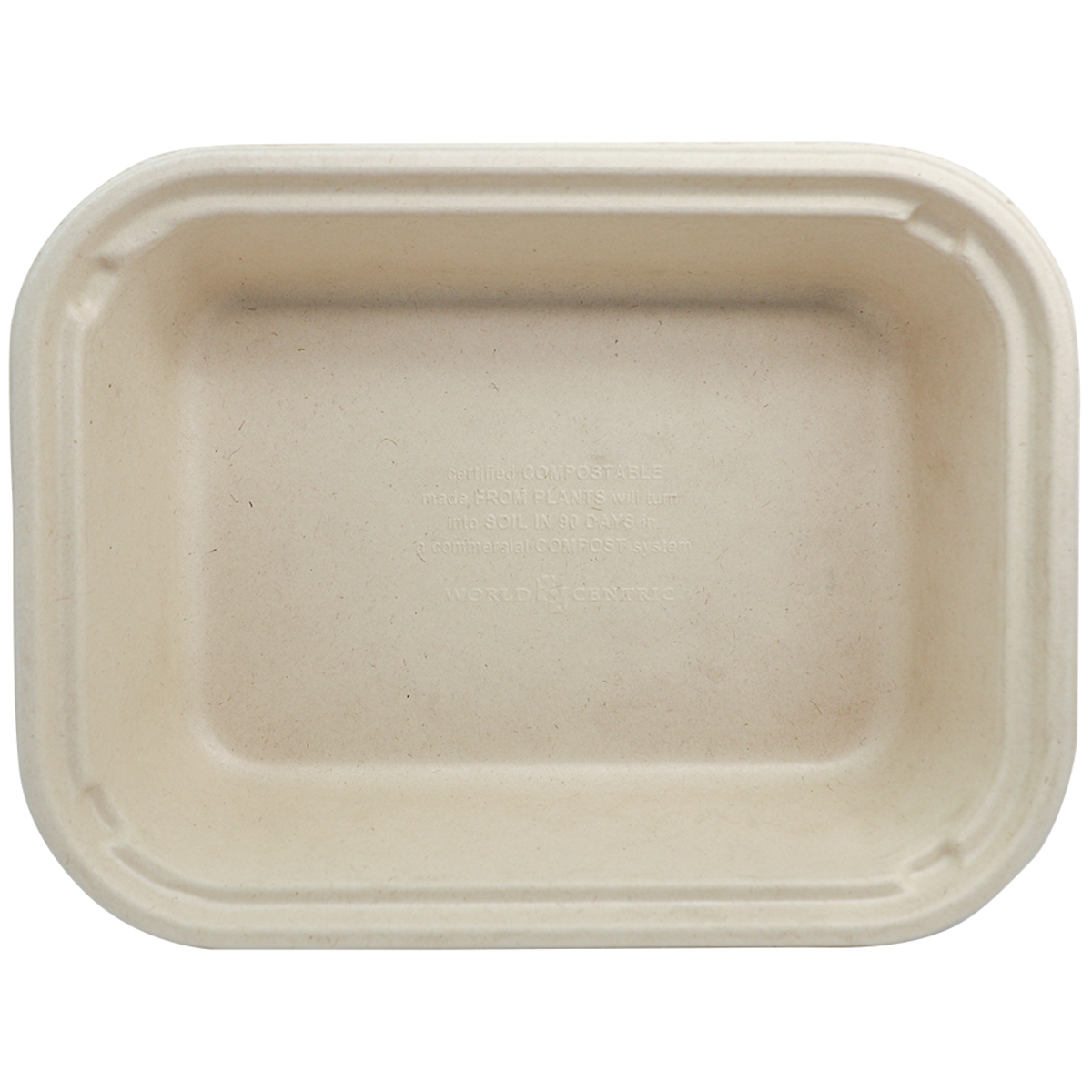 60 oz Fiber To Go Container | 10" x 7.5" x 2.5" | Compostable