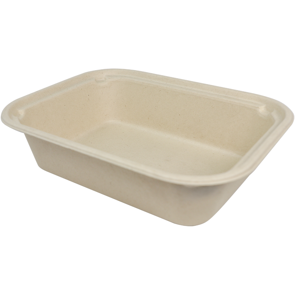 60 oz Fiber To Go Container | 10" x 7.5" x 2.5" | Compostable