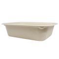 60 oz Fiber To Go Container | 10" x 7.5" x 2.5" | Compostable