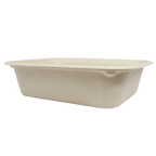 60 oz Fiber To Go Container | 10" x 7.5" x 2.5" | Compostable