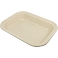 36 oz Fiber To Go Container | 10" x 7.5" x 1.5" | Compostable