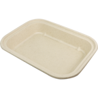 36 oz Fiber To Go Container | 10" x 7.5" x 1.5" | Compostable