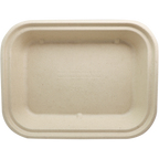 36 oz Fiber To Go Container | 10" x 7.5" x 1.5" | PLA Lined | Compostable