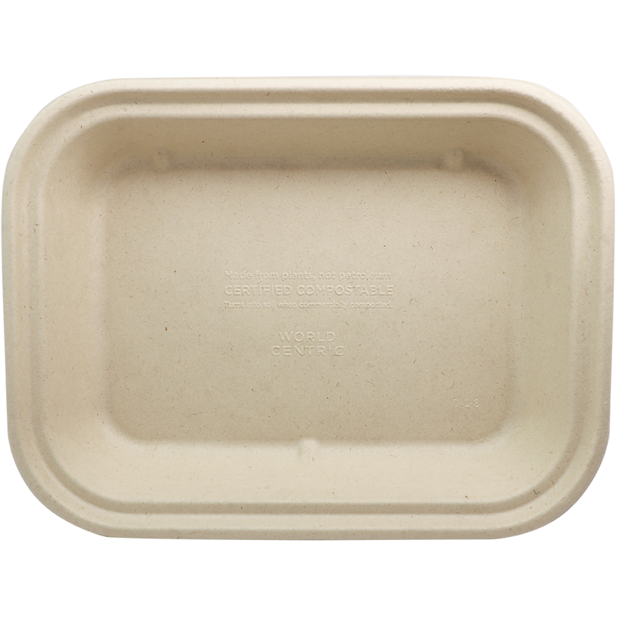 36 oz Fiber To Go Container | 10" x 7.5" x 1.5" | PLA Lined | Compostable