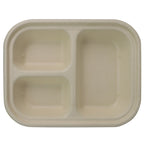 29 oz Fiber Container | Unlined | 3-Compartment
