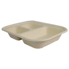 29 oz Fiber Container | Unlined | 3-Compartment