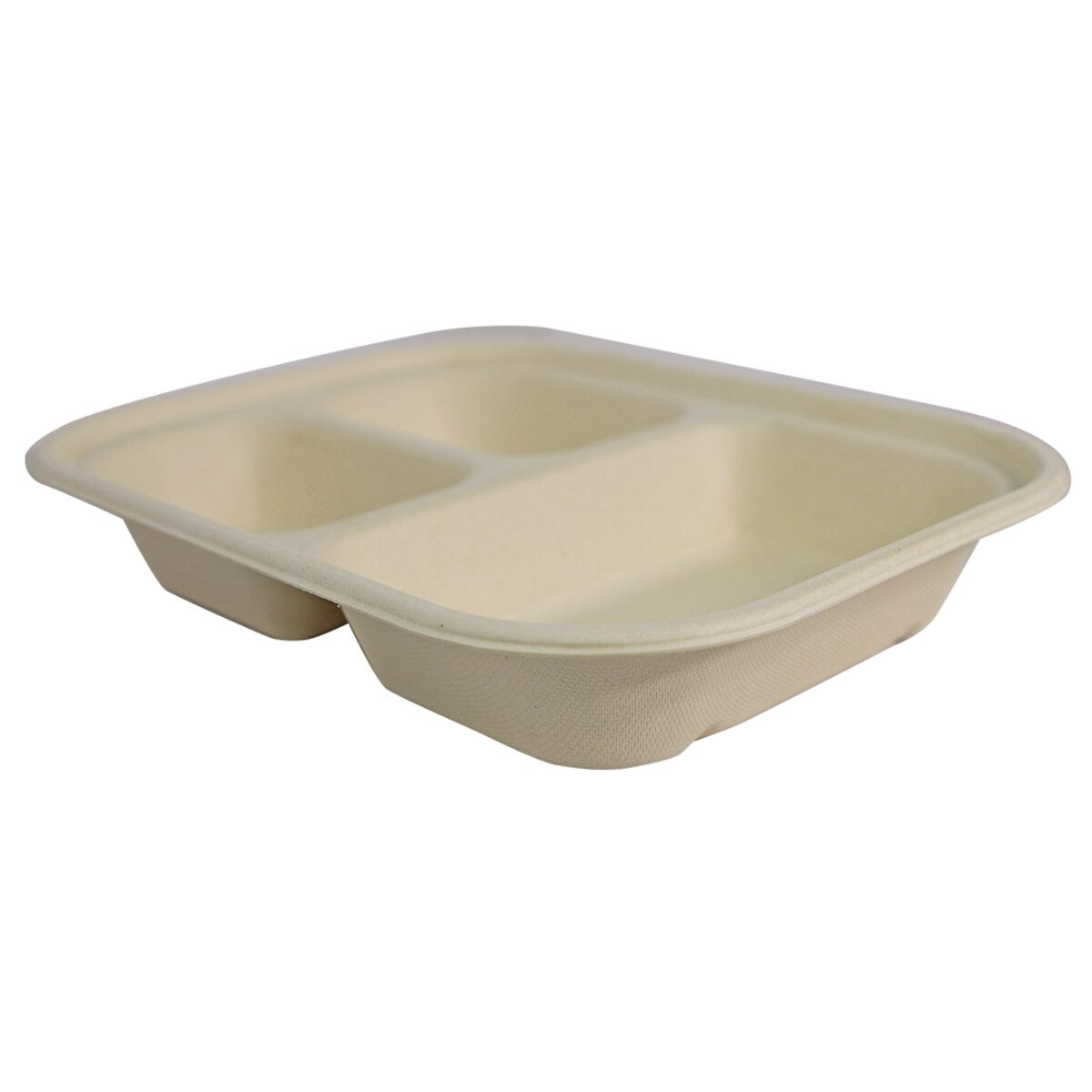 29 oz Fiber Container | Unlined | 3-Compartment