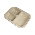 29 oz Fiber Container | PLA Lined | 3-Compartment