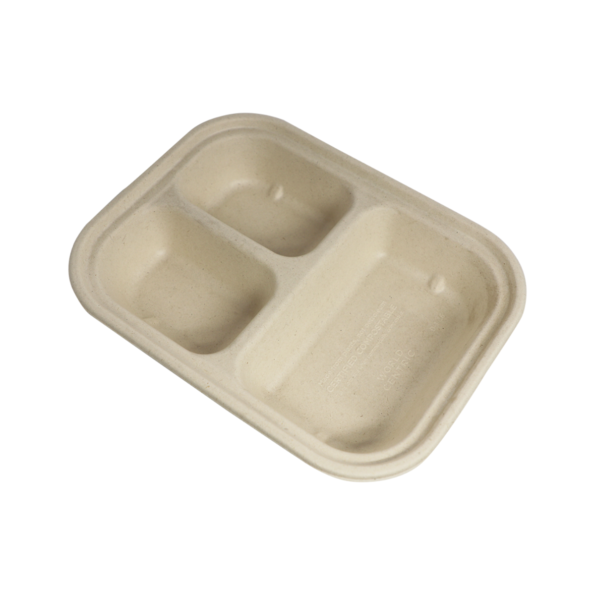29 oz Fiber Container | PLA Lined | 3-Compartment