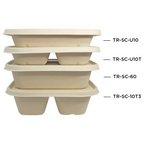 29 oz Fiber Container | PLA Lined | 3-Compartment