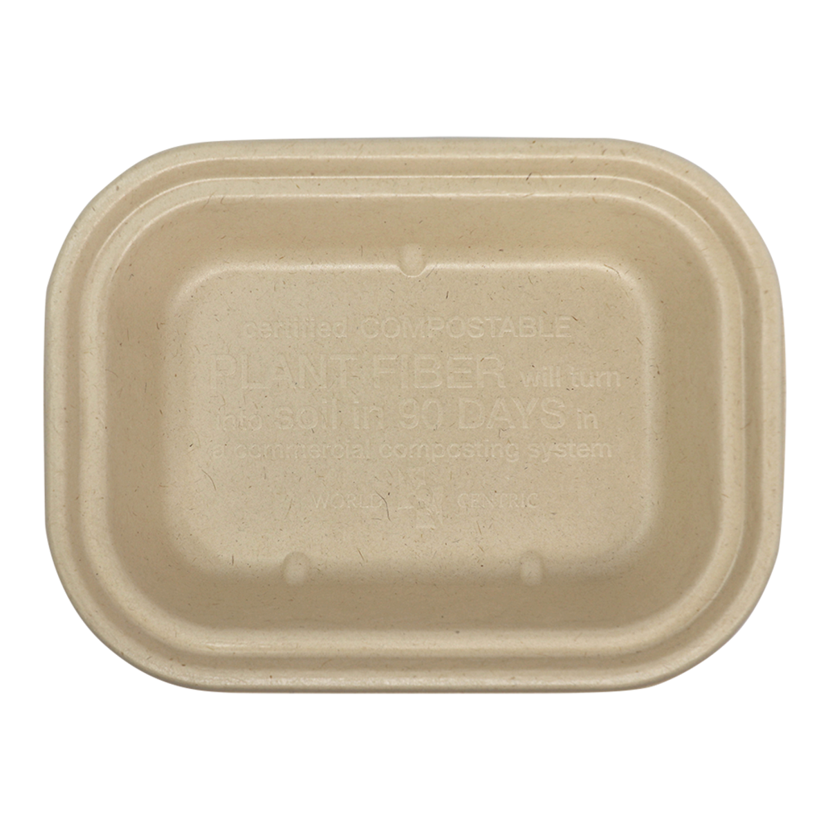 17 oz Compostable Fiber To Go Box Container with PLA Lining