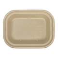 17 oz Fiber To Go Box Container | 8" x 6" x 1.5" | Compostable