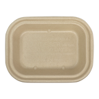 17 oz Fiber To Go Box Container | 8" x 6" x 1.5" | Compostable