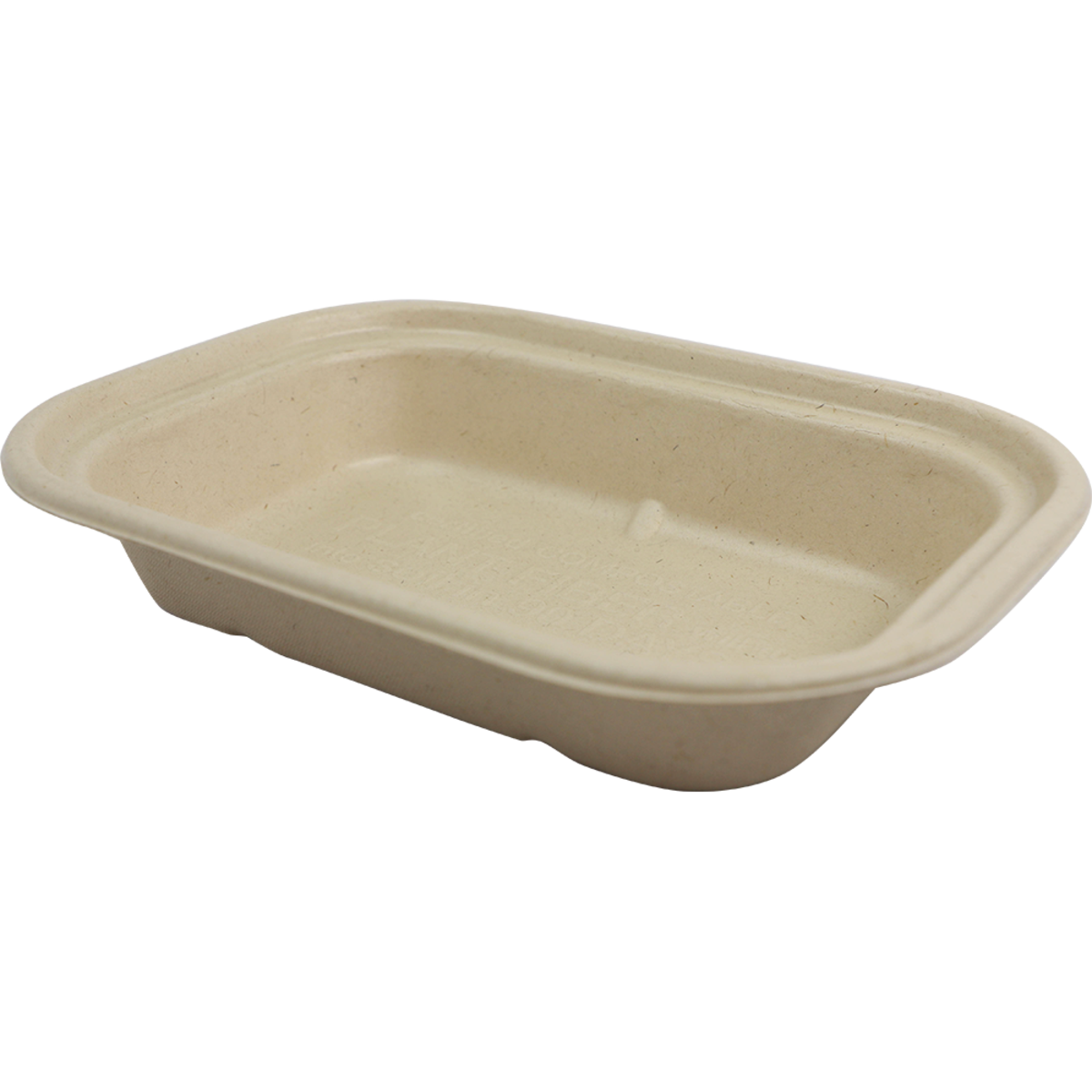 17 oz Fiber To Go Box Container | 8" x 6" x 1.5" | Compostable