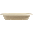 17 oz Fiber To Go Box Container | 8" x 6" x 1.5" | Compostable
