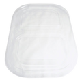 Clear Lid for 14 oz 2-Compartment Fiber Trays | PLA