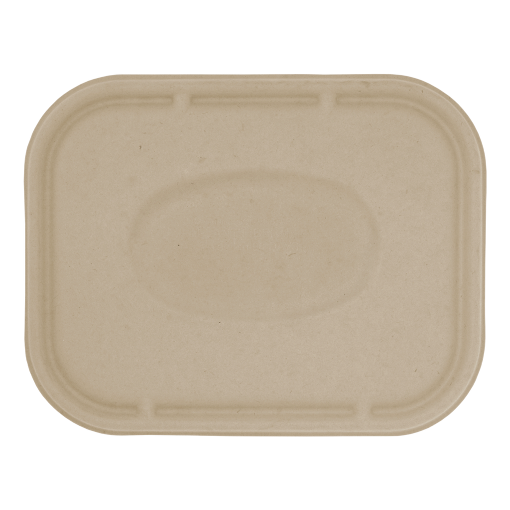 Flat Lid for 36-60 oz Fiber Boxes | Natural Plant Fiber