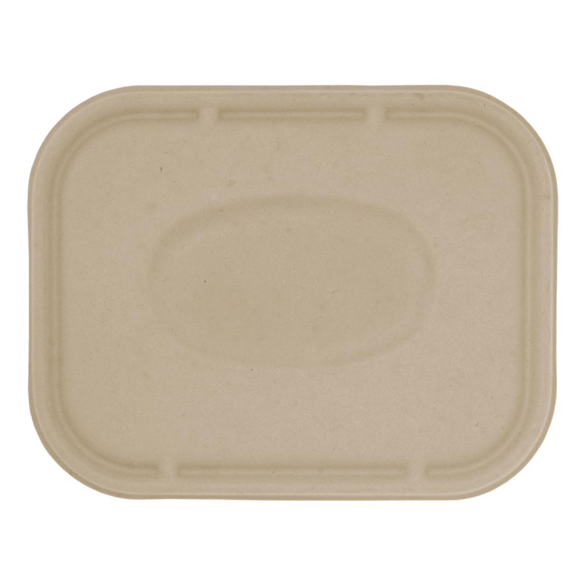 Flat Lid for 36-60 oz Fiber Boxes | Natural Plant Fiber