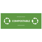 Stickers for Compostable Products | 3" x 1" | Compostable