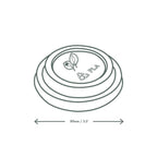 Lid for 10-20 oz Hot Cups | Black | Compostable CPLA