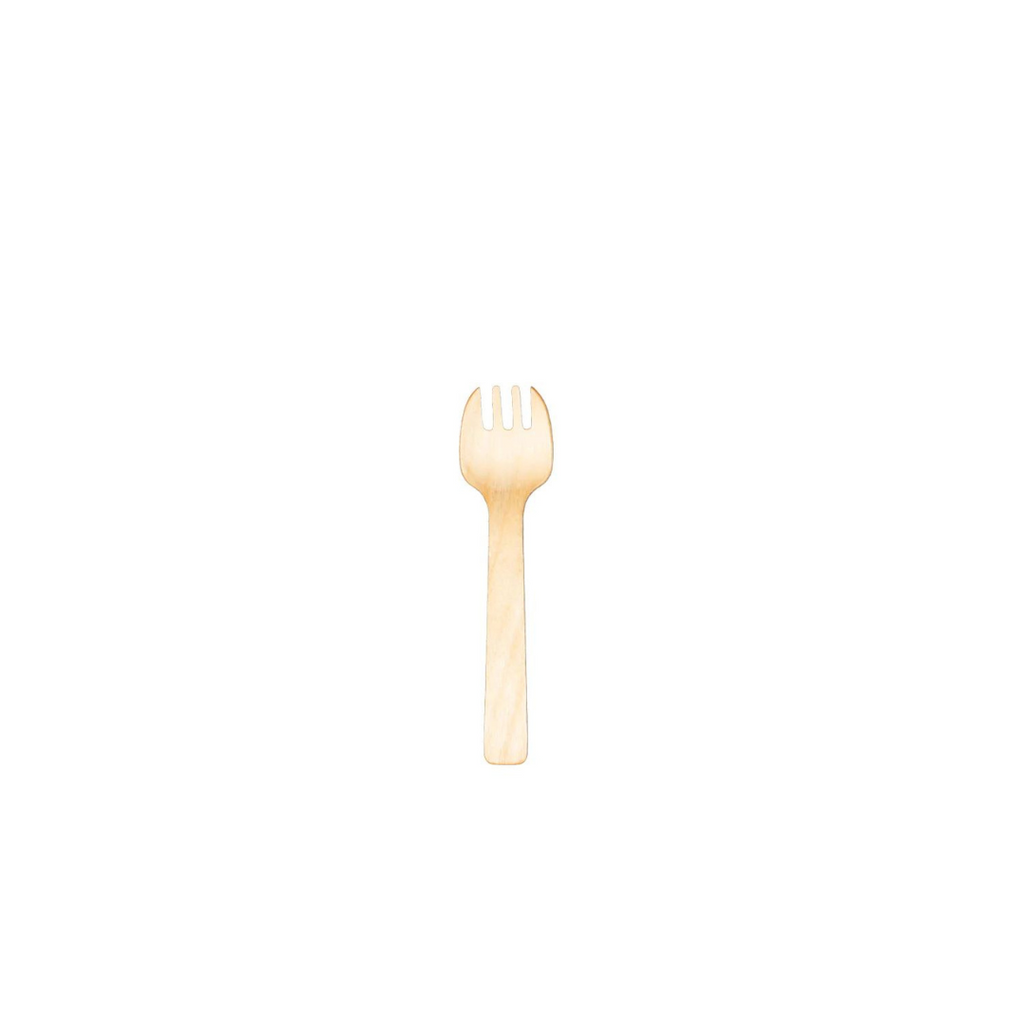 4" Wooden Tasting Spork | Compostable
