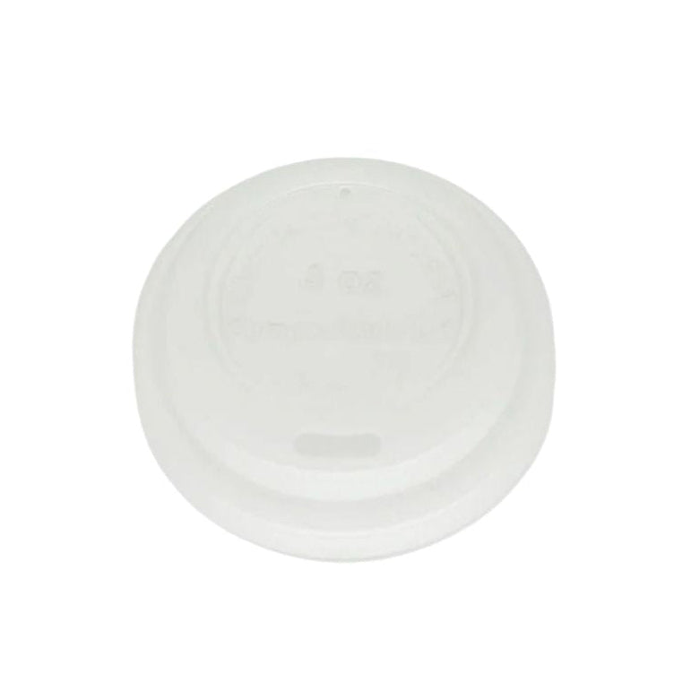 White hot cup lid on a white background