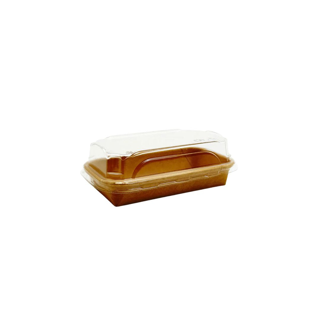 Tray with clear lid on a white background