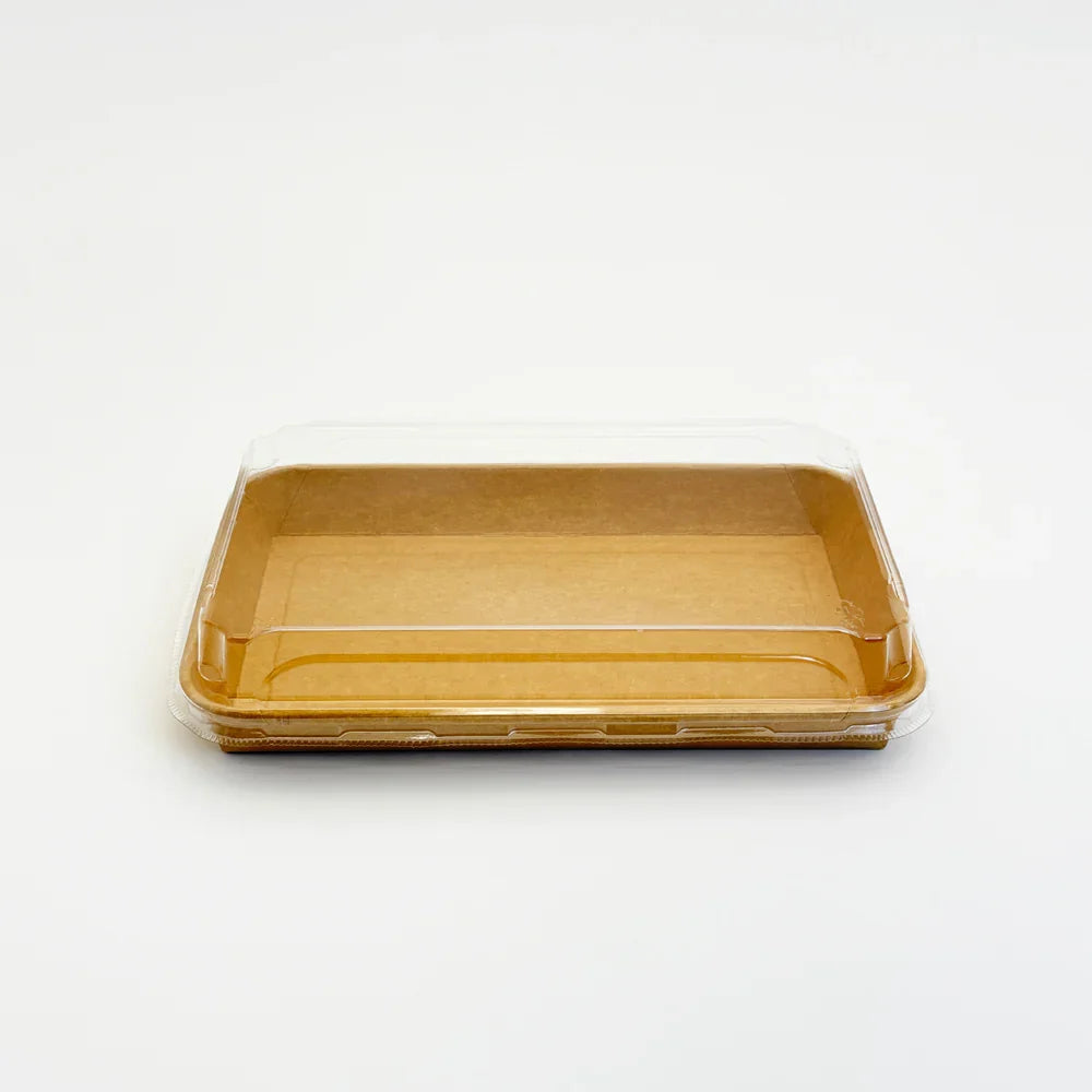 Paper tray with lid on a white background