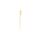 Wooden skewer on a white background