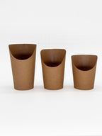 12 oz Paper French Fry Scoop Cup | Compostable