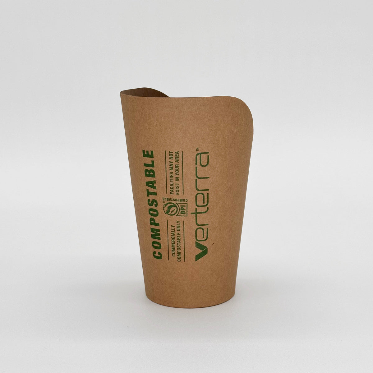 16 oz Paper French Fry Scoop Cup | Compostable