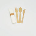 Rolled Bamboo Cutlery Set | Fork/Knife/Spoon/Napkin