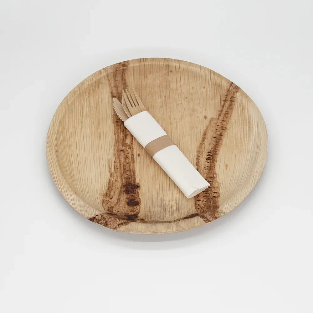 Rolled Bamboo Cutlery Set | Fork/Knife/Spoon/Napkin