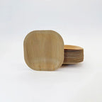 4"x4" Signature Wooden Plate | Compostable