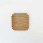 6" square plate on a white surface.