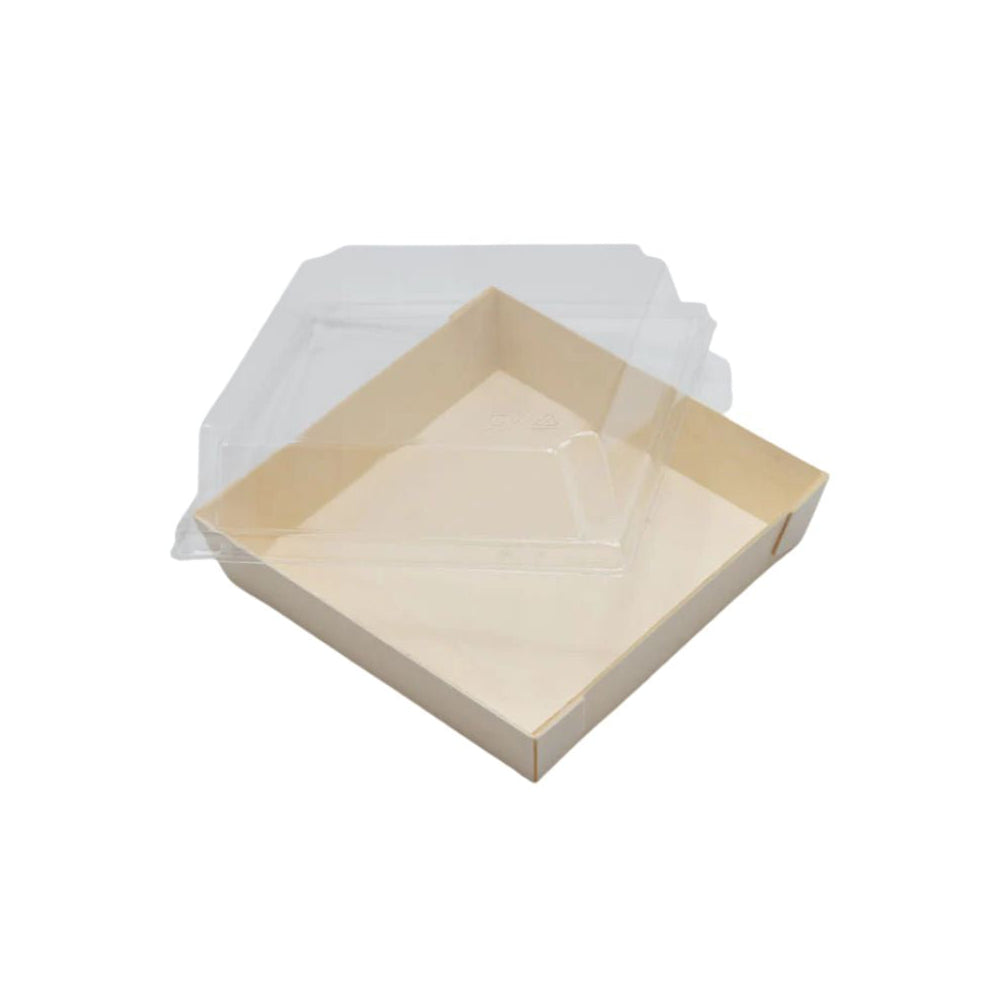 Food box with lid on a white background