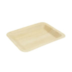 4.7" x 3.7" Rectangular Wooden Plate | Compostable
