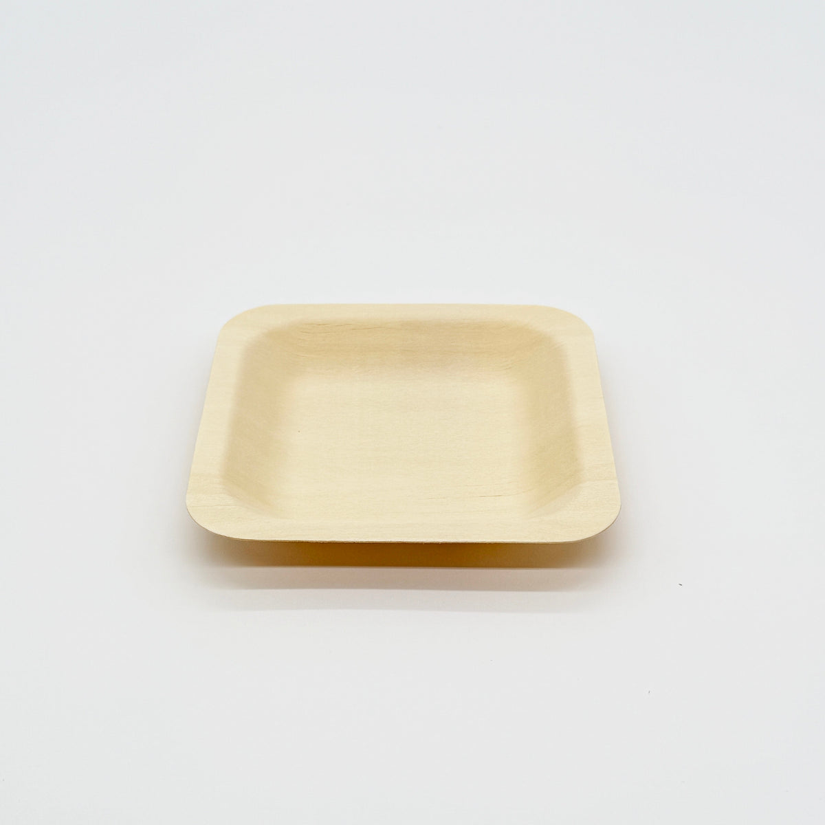 4.5" x 4.5" Square Wooden Plate | Compostable