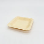 4.5" x 4.5" Square Wooden Plate | Compostable