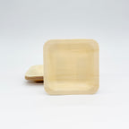 4.5" x 4.5" Square Wooden Plate | Compostable
