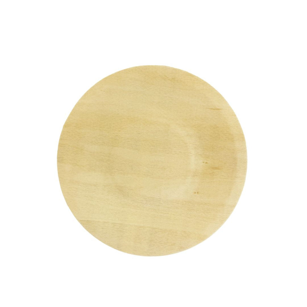 5.5" Round Wooden Plate | Compostable